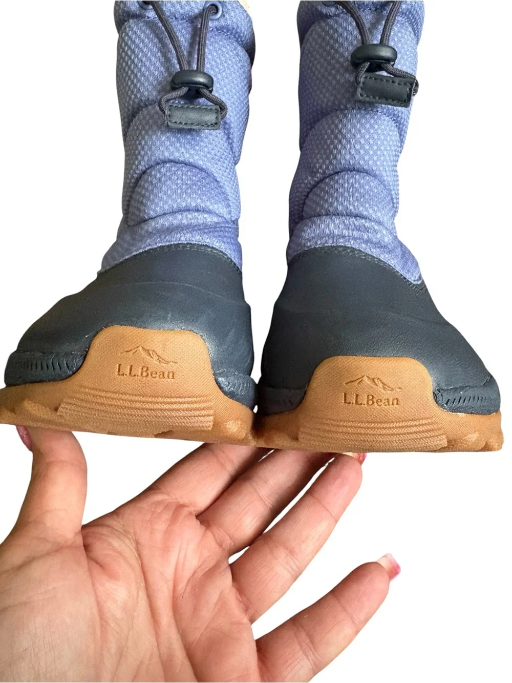 NWOT L.L. Bean Kids' Access Winter Pull-On Boots in Carbon Navy Blue Size 4